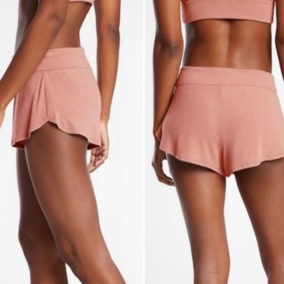 Athleta Pants - Athleta Well Rested Ribbed Short Sleep Pink Size Large
